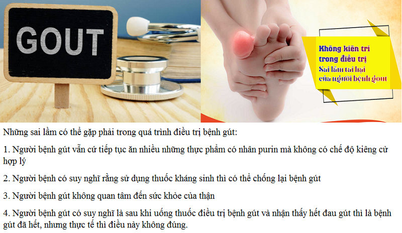 Những sai lầm có thể gặp phải trong quá trình điều trị bệnh gút-1.png